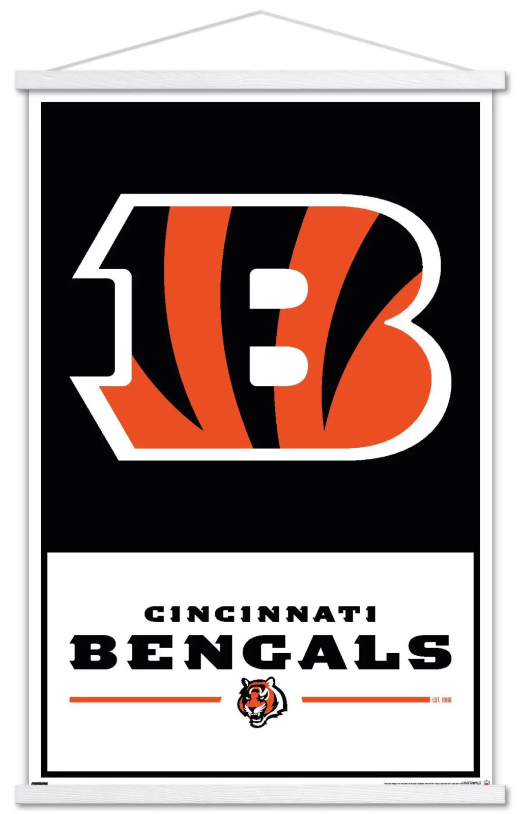 NFL-Cincinnati-Bengals-Logo-21-Wall-Poster-with-Wooden-Magnetic-Frame-22-375-x-34_46ae4da2-5459-4771-ae5e-53ccaad618f1.9395bccd1ff5ebb95d6b189e3328a44e